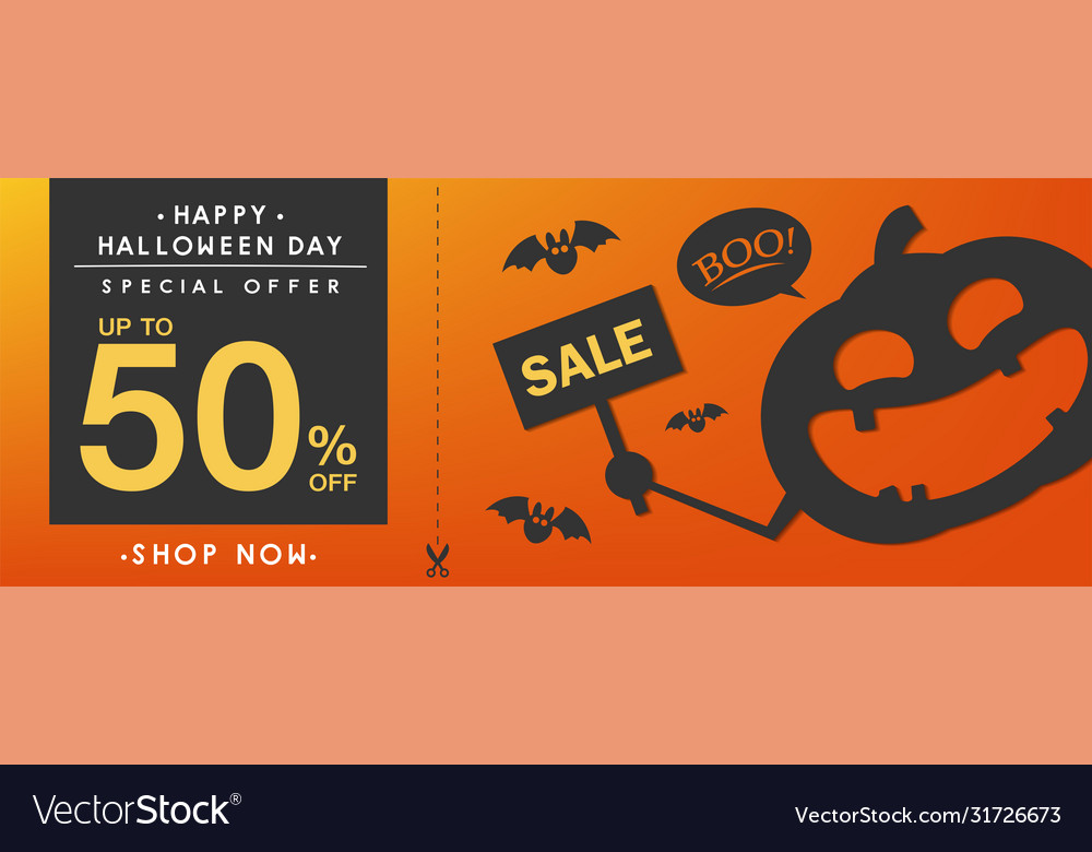 Happy halloween banner design 2019