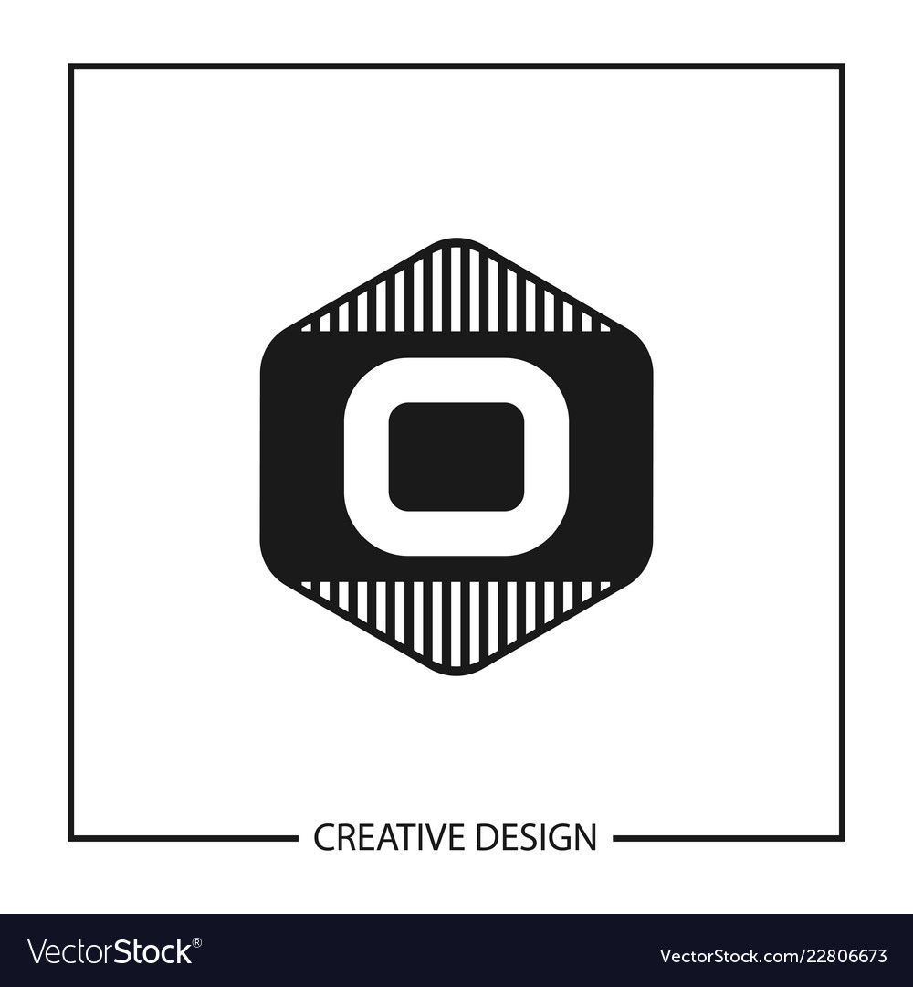 Initial letter o logo template design