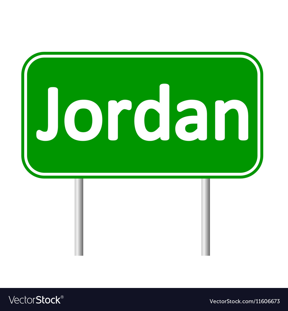 Jordan road sign