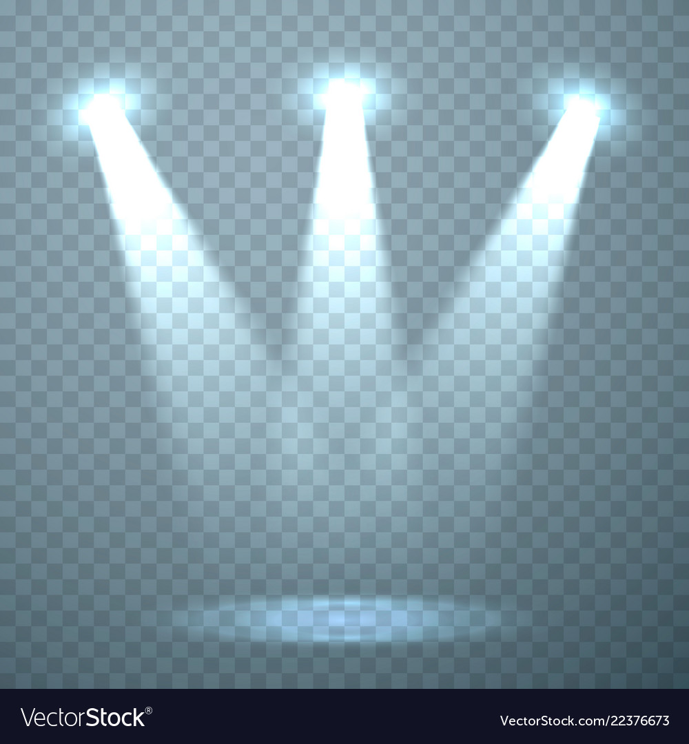 Light template on the transparent background vector image Light template on the transparent background