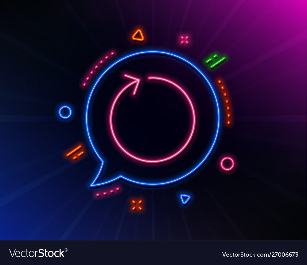 Loop arrow line icon refresh arrowhead