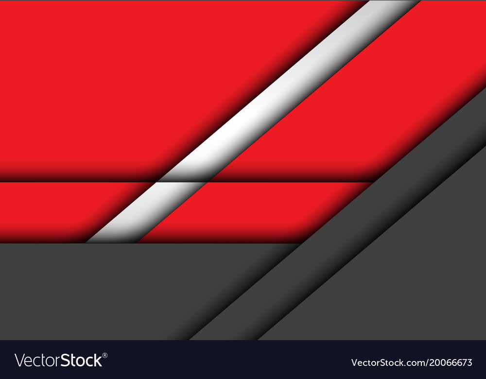 Red and Gray Overlap Abstract