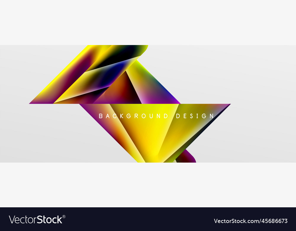 Triangle fluid color gradient abstract background