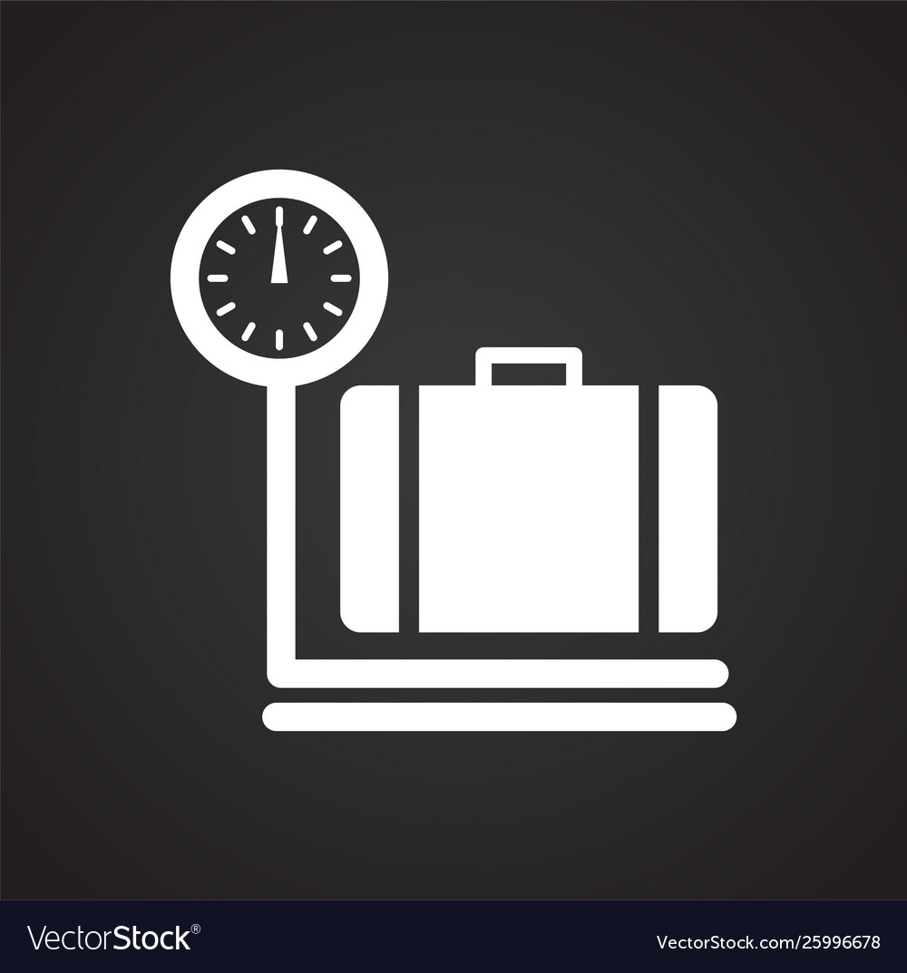 Airport related icon on background for graphic