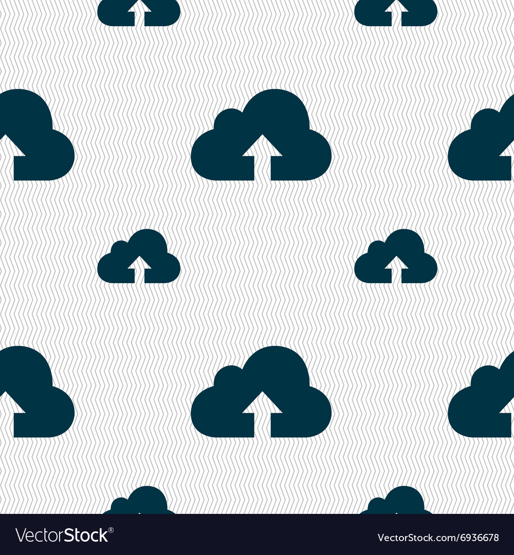 Backup icon sign seamless pattern with geometric
