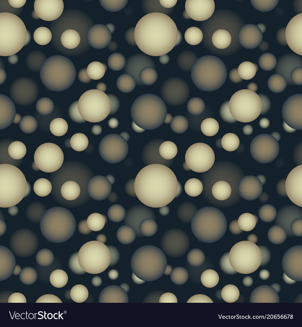 Deep 3d sphere particles seamless pattern