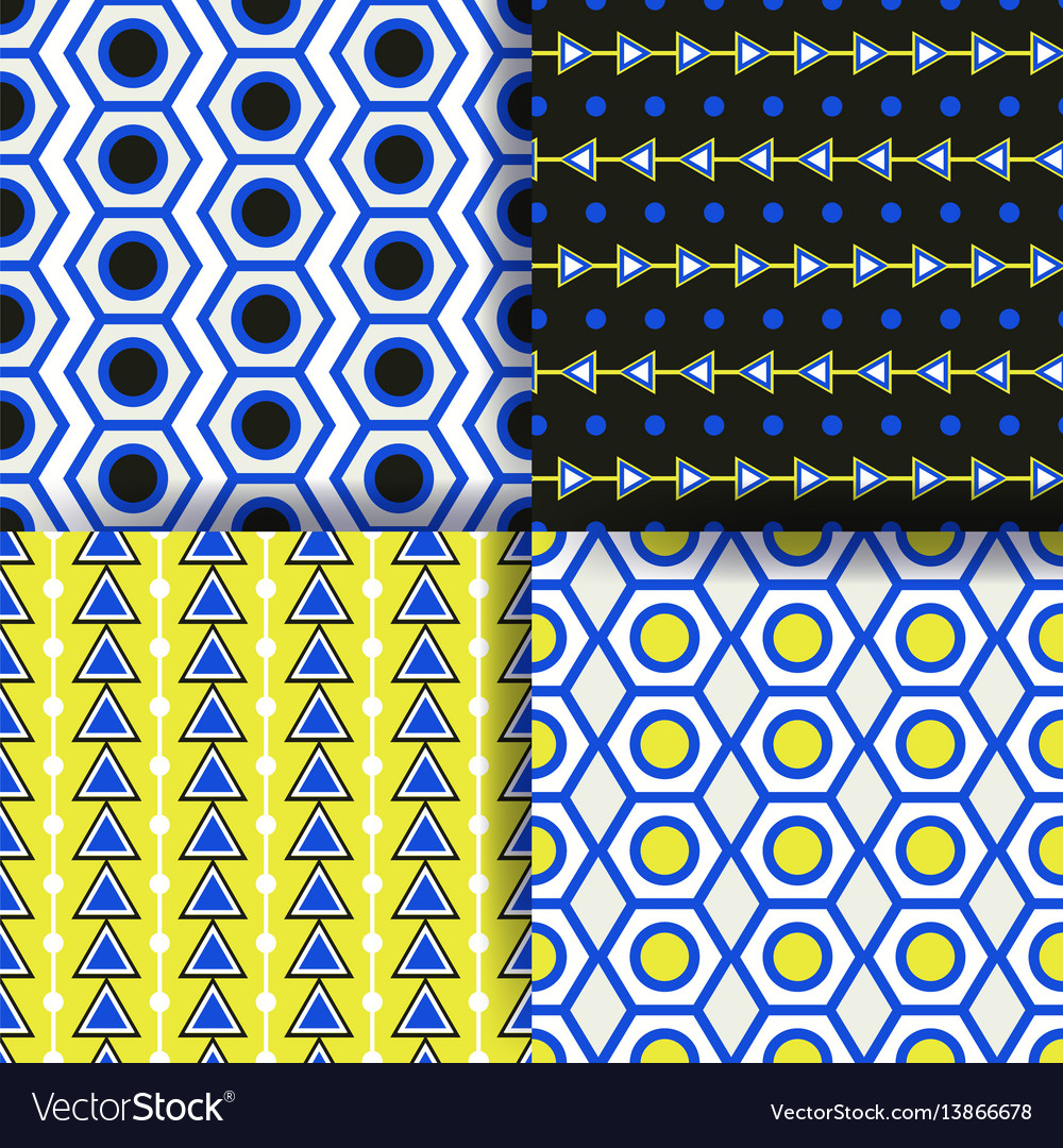 Geometric Pattern Set - 70s Style