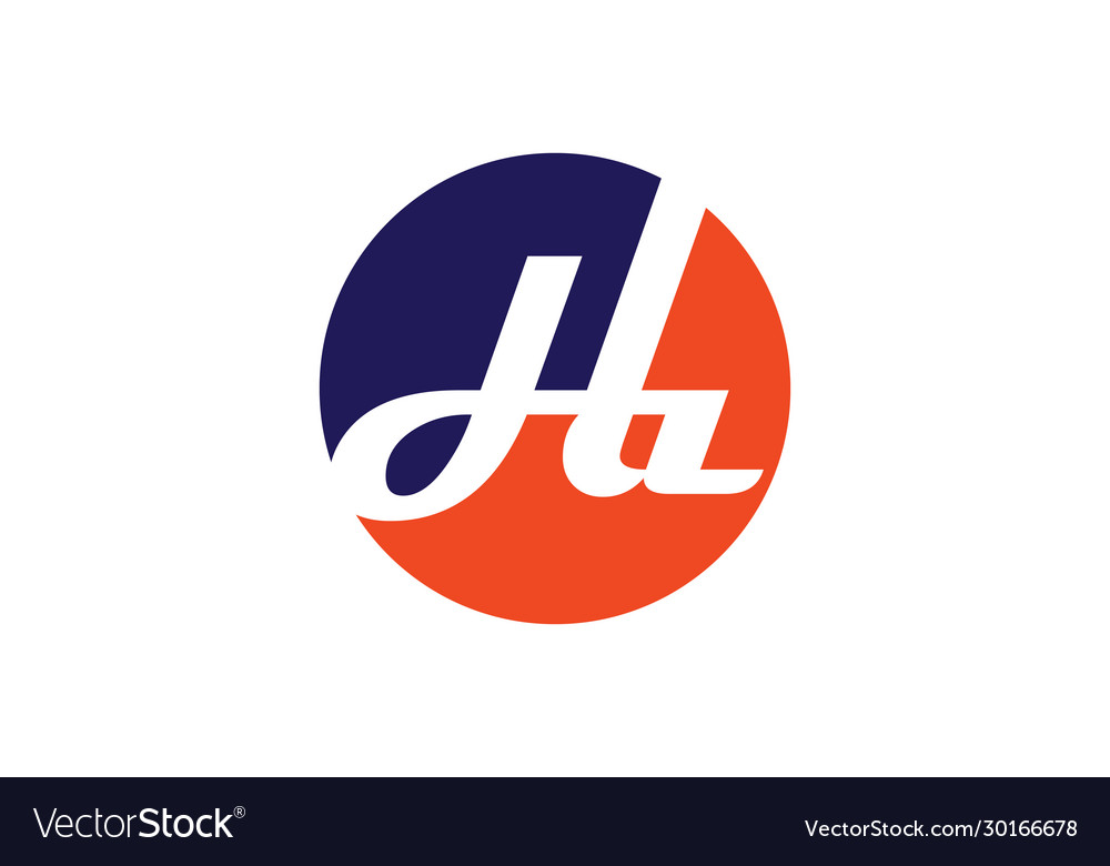 H a ha initial letter logo design template