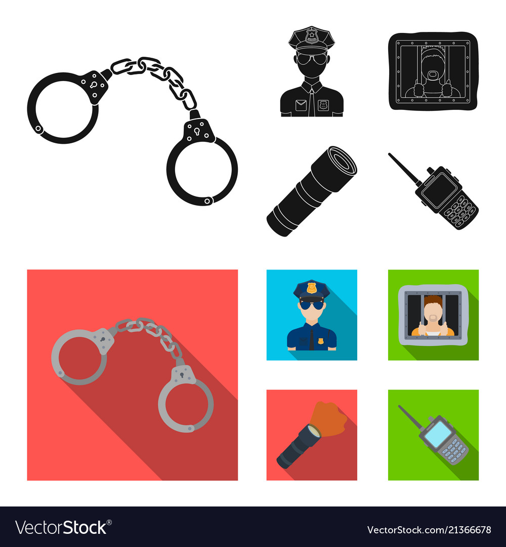 Handcuffs policeman prisoner flashlightpolice