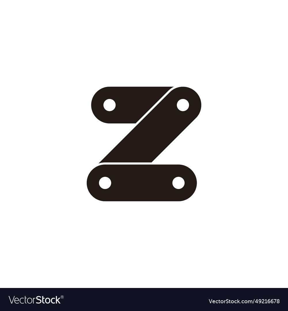 Letter z robot technology geometric symbol simple