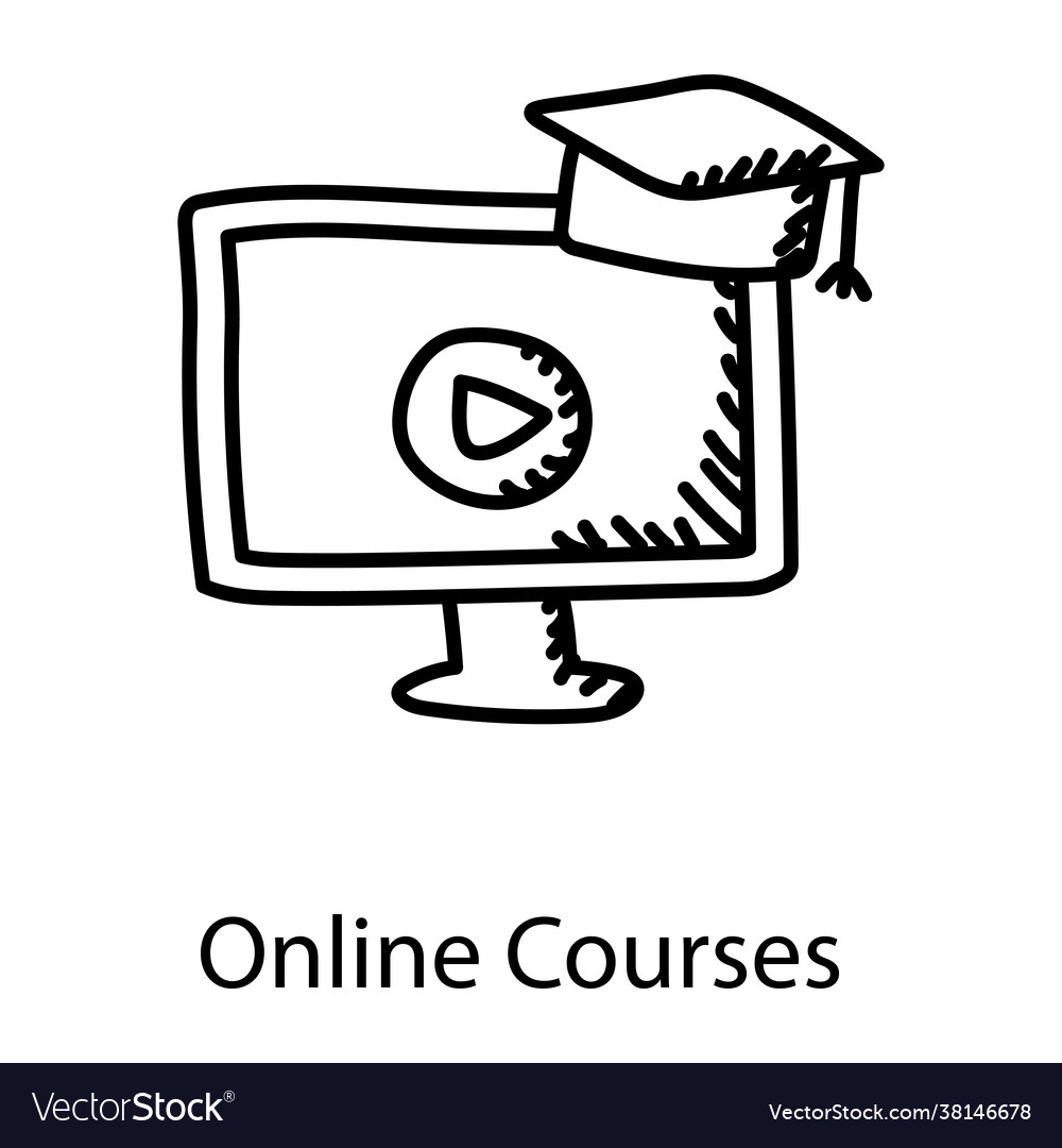 Online Courses Royalty Free Vector Image Vectorstock Online Courses Royalty Free Vector Image Vectorstock