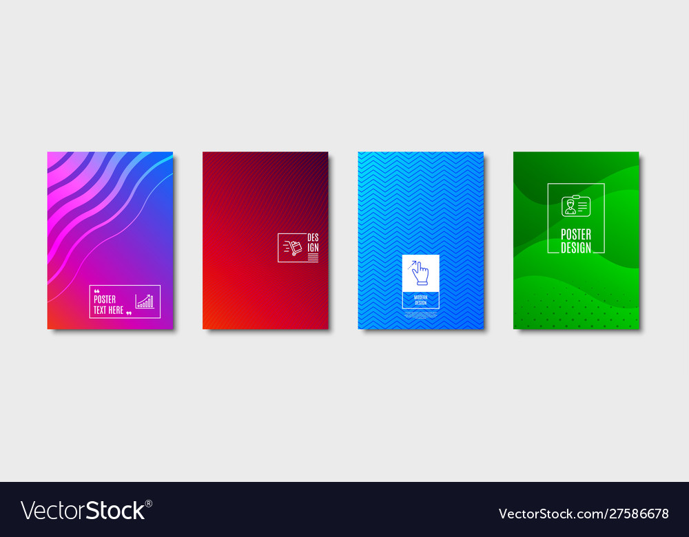 Push cart graph chart and identification card vector image Push cart graph chart and identification card