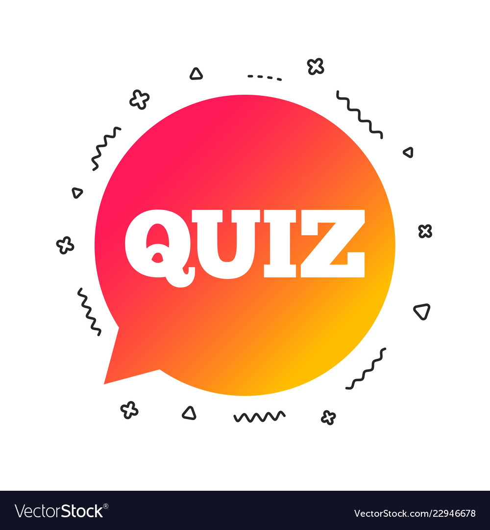 Quiz sign icon questions and answers game vector image Quiz sign icon questions and answers game