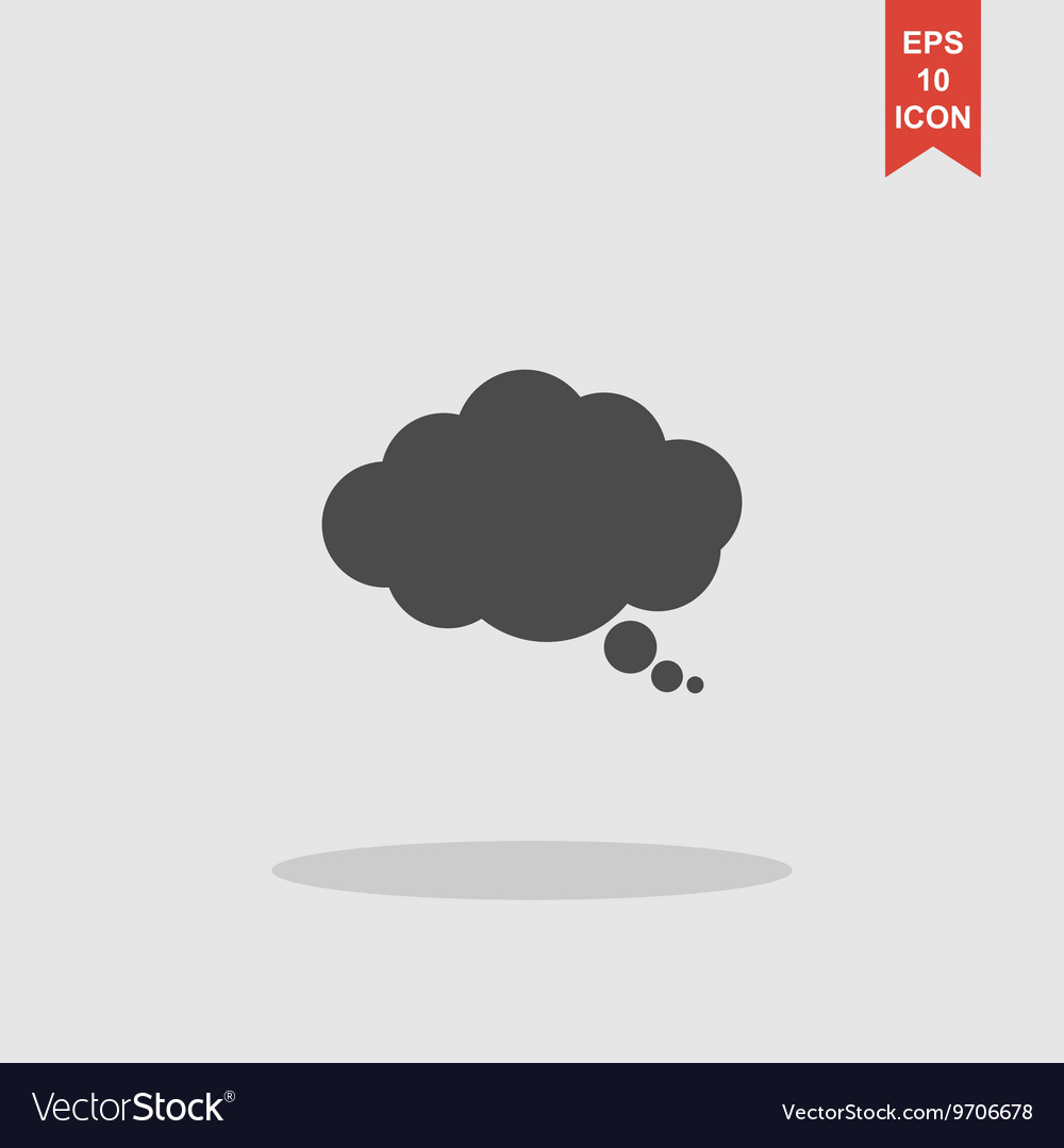 Speech bubble modern design flat style icon