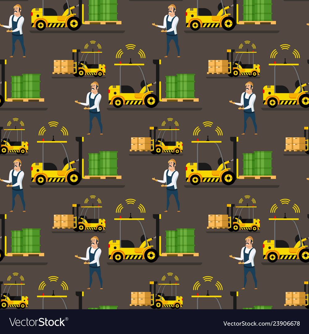 Storage automatic loader delivery man pattern
