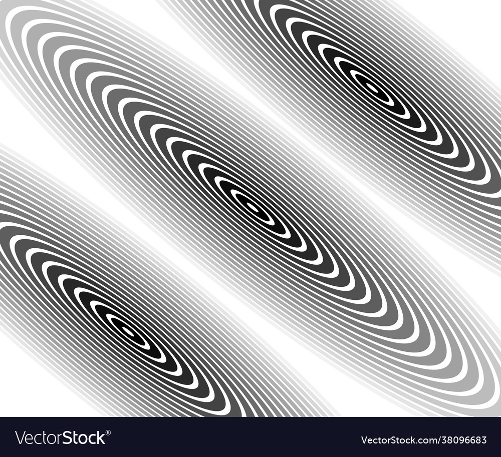 Abstract circle pattern black and white color vector image Abstract circle pattern black and white color