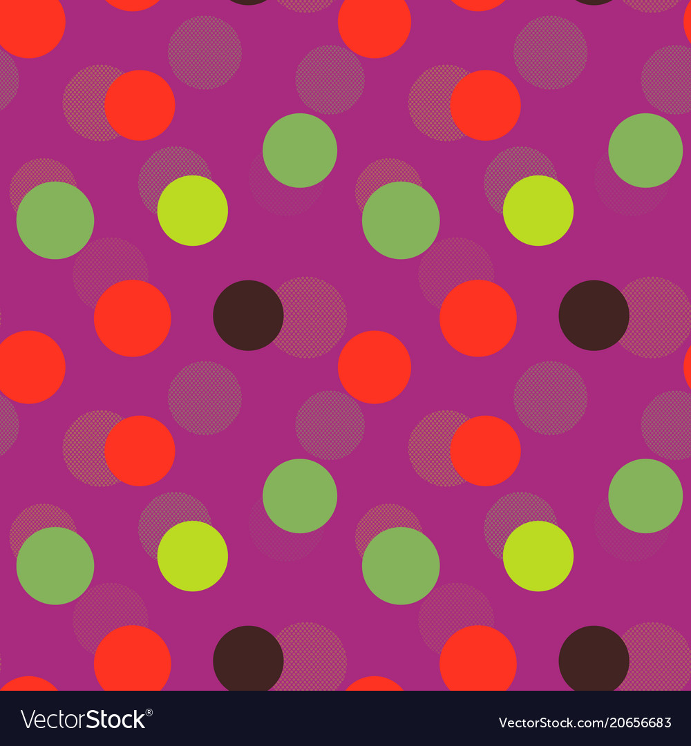 Abstract color spheres seamless pattern