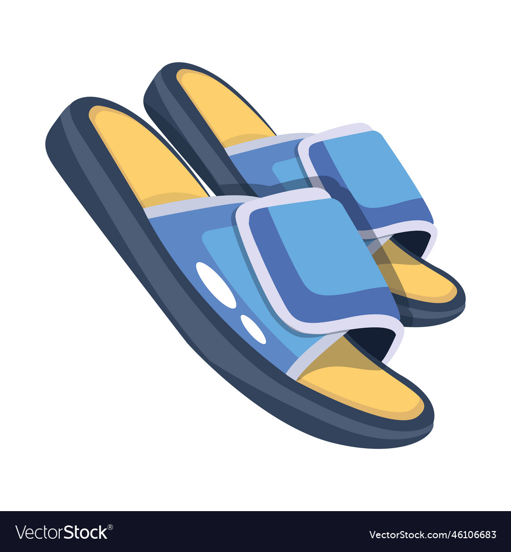 Adjustable slippers Royalty Free Vector Image - VectorStock