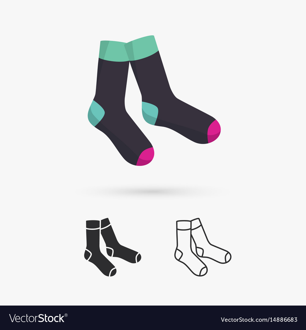 Classic Socks Royalty Free Vector Image Vectorstock