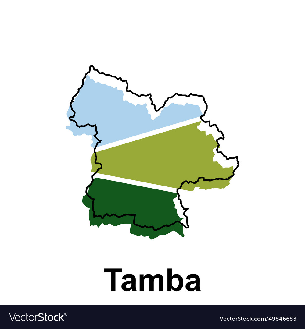 Map city of tamba design symbol sign Royalty Free Vector