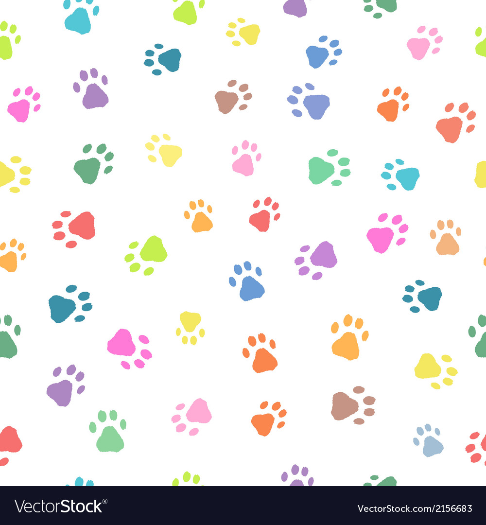 Seamless patterns with prints of animals