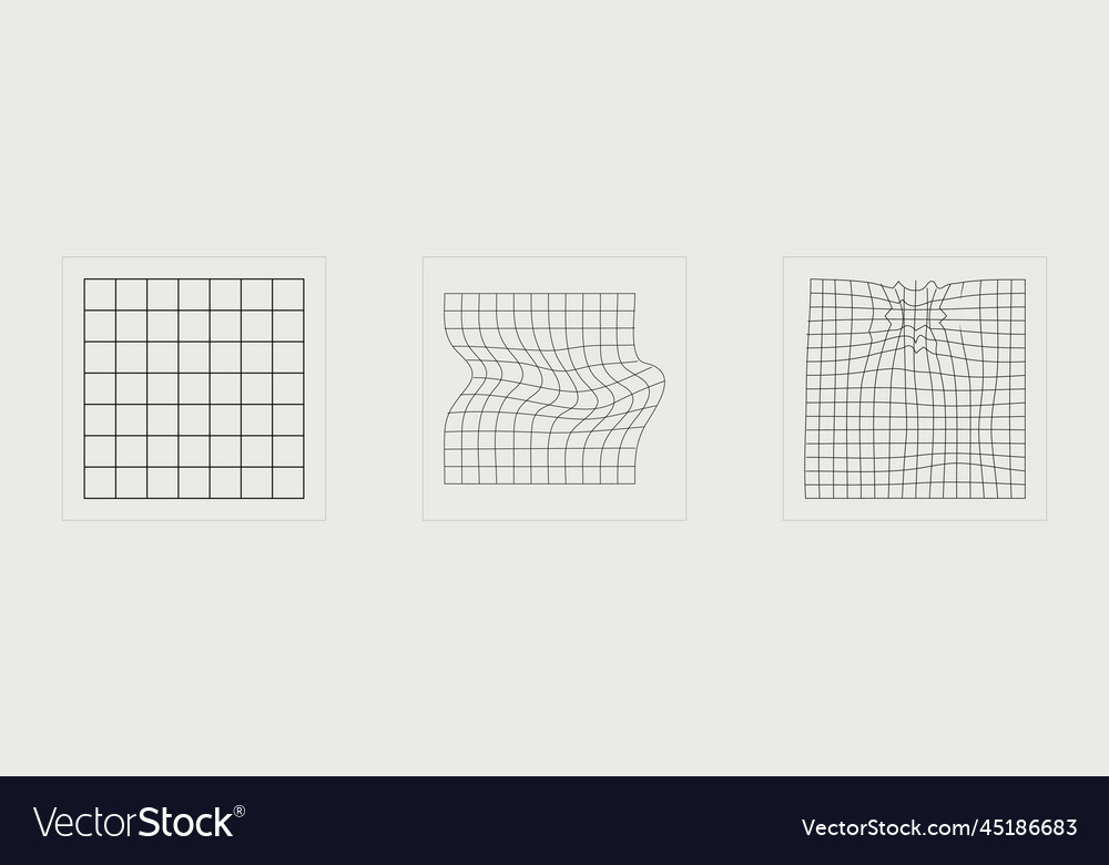 Set of y2k large retro objects Vector Image Set of y2k large retro objects