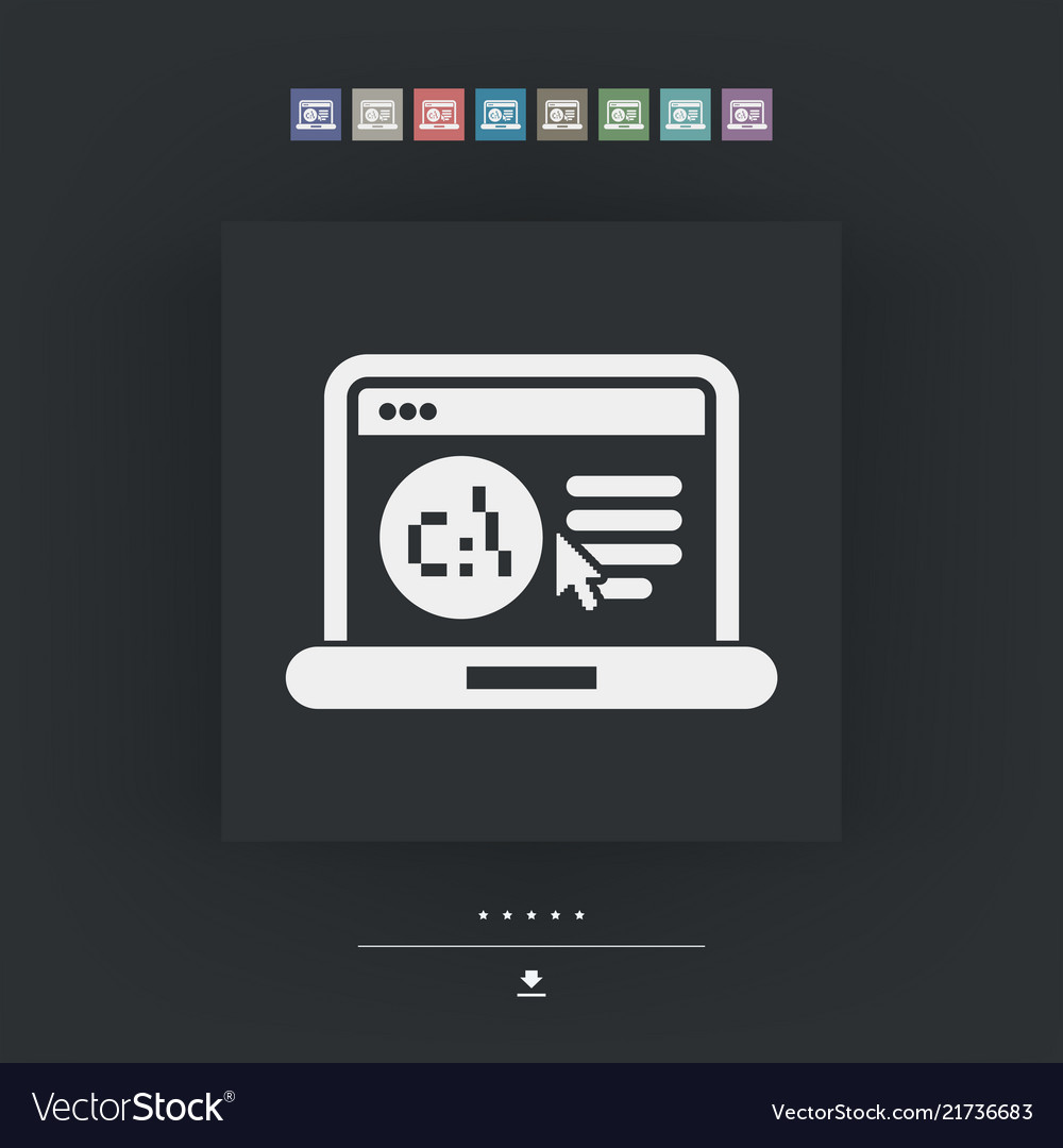 Software language webpage icon