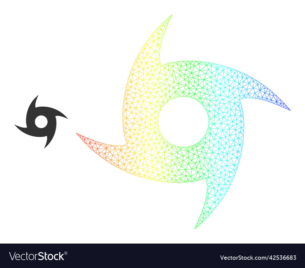 Spectrum network gradient tornado icon vector image Spectrum network gradient tornado icon