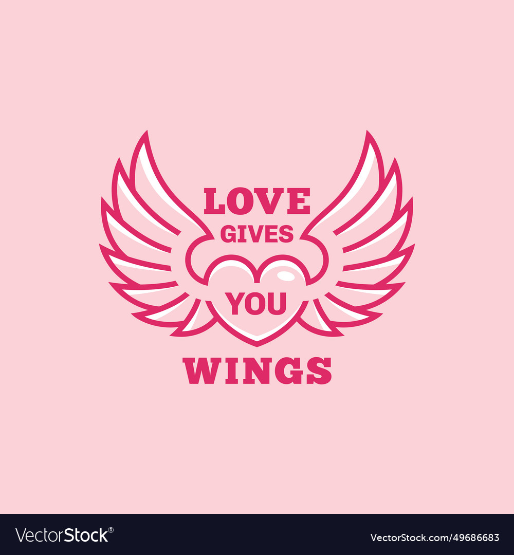 Winged heart logo