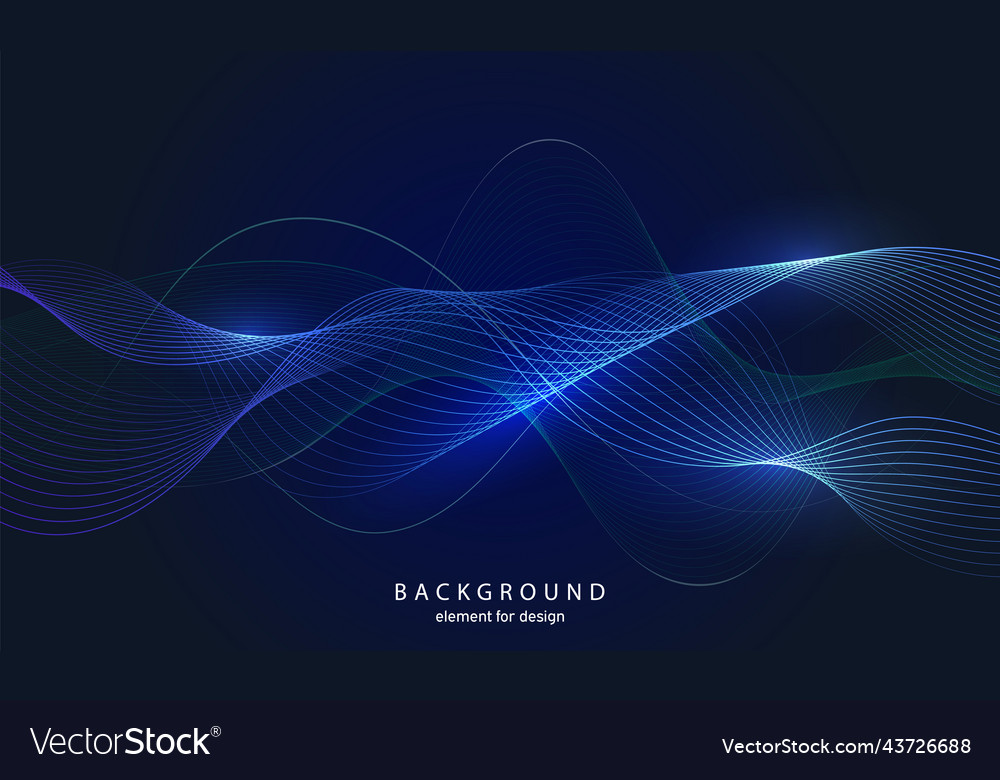 Abstract wave background element for design vector image Abstract wave background element for design