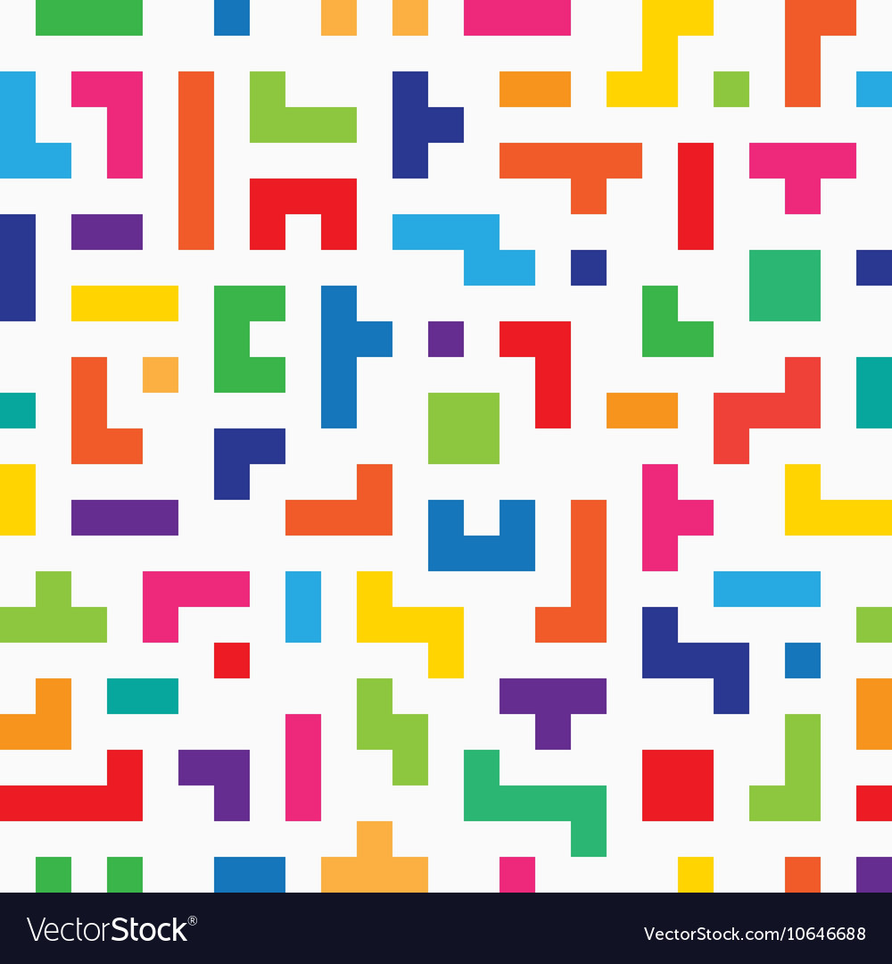 Set of colorful blocks for Tetris game. Vector illustration. 9102301 Vector  Art at Vecteezy