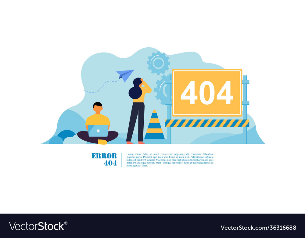 Concept 404 error page not found s
