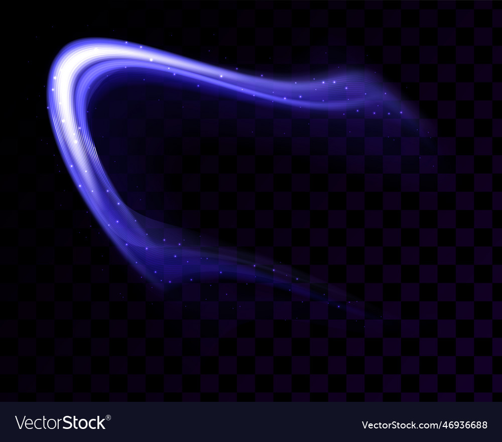 Curve light effect Vector Image Curve light effect