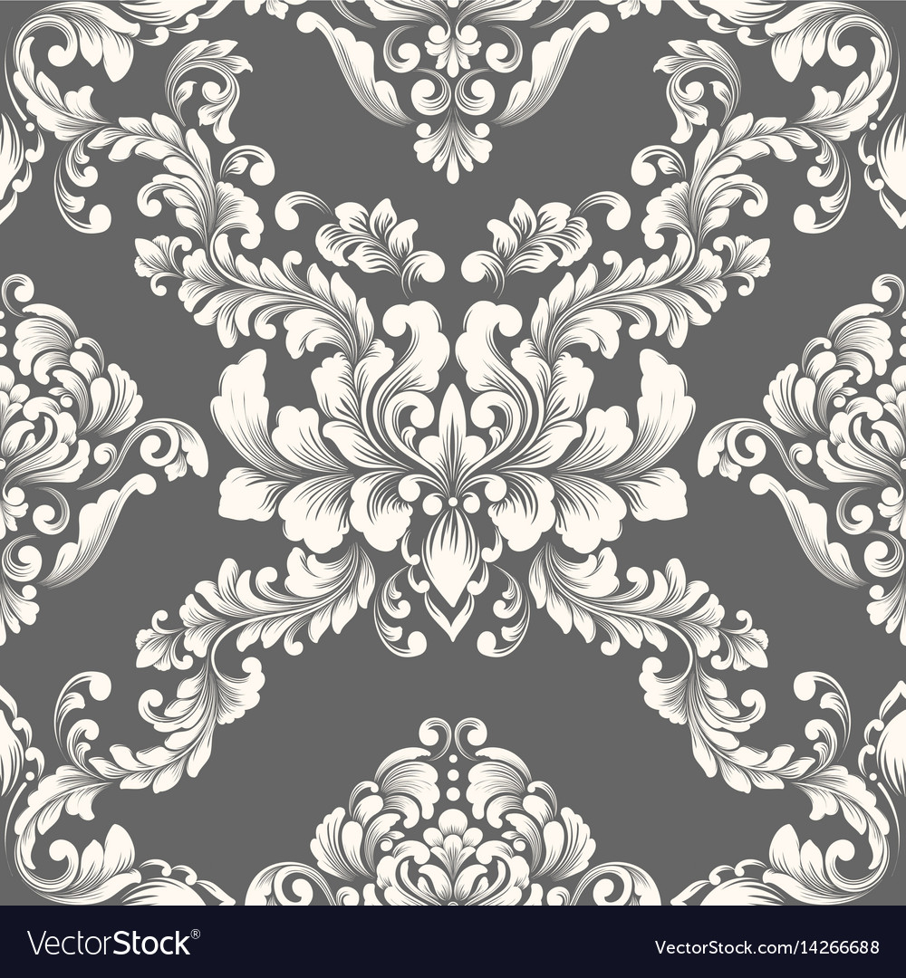 Elegant Damask Floral Pattern