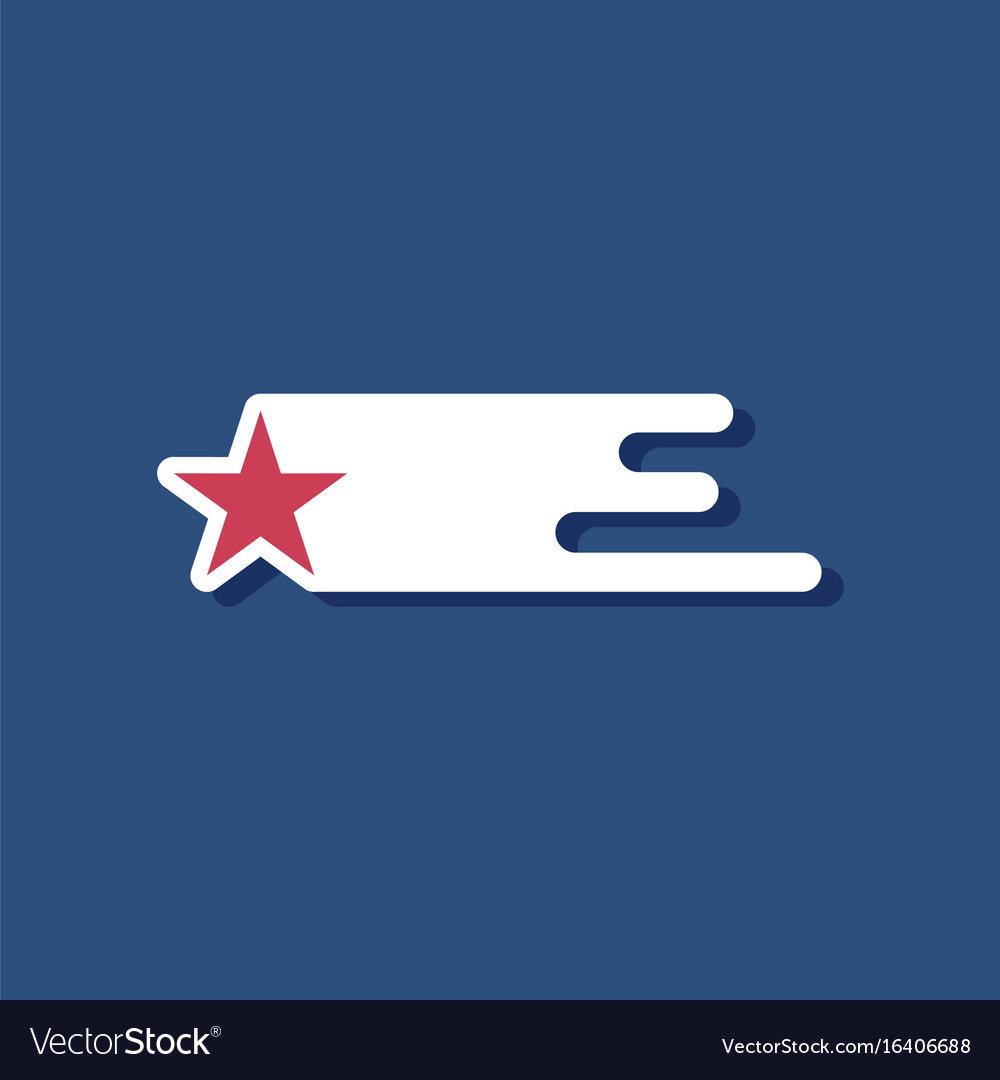 Flat icon design collection star in space