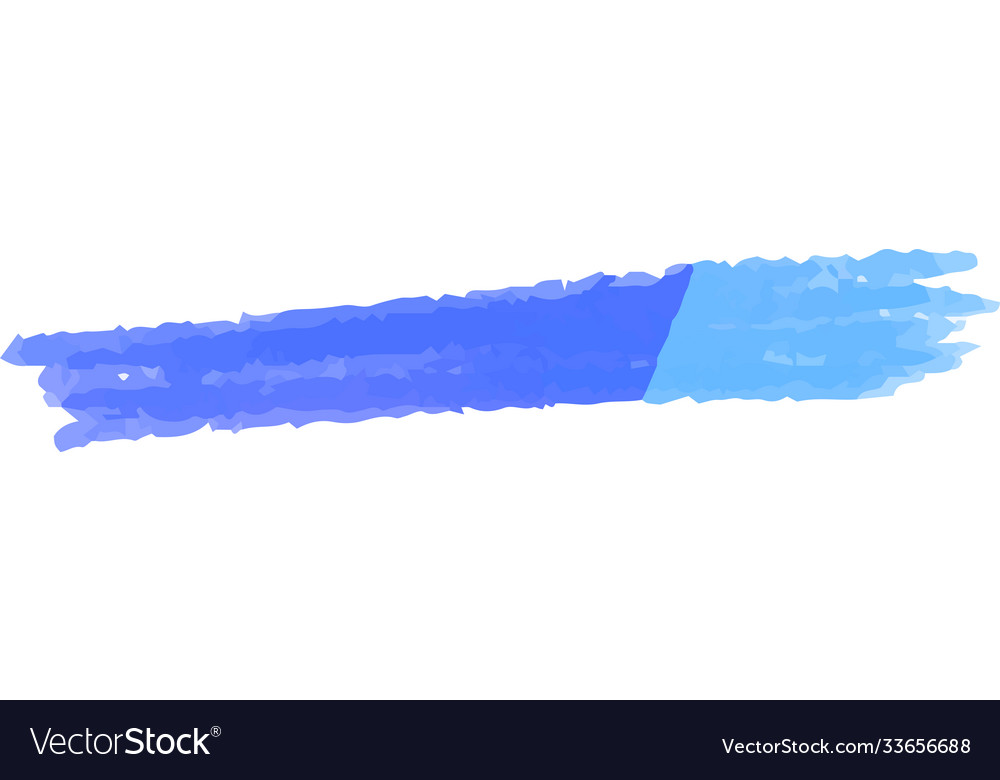 Horizontal pencil line using cold color