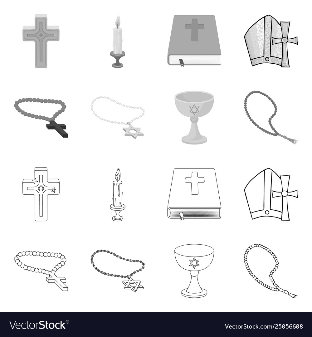 Isolated object muslim and items symbol