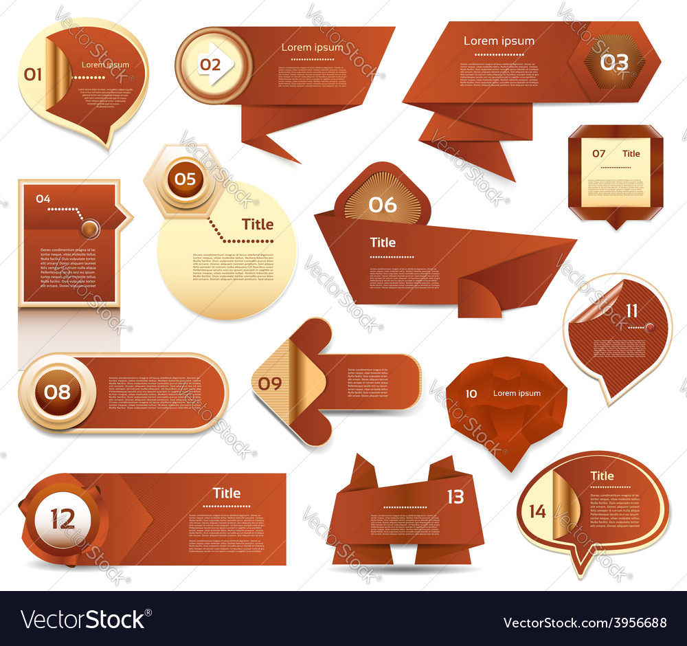 Moderne Infografik Optionen Banner