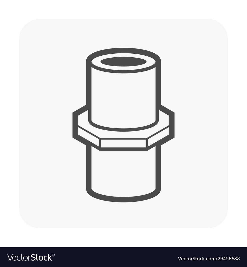 Pipe fitting part vector image Pipe fitting part