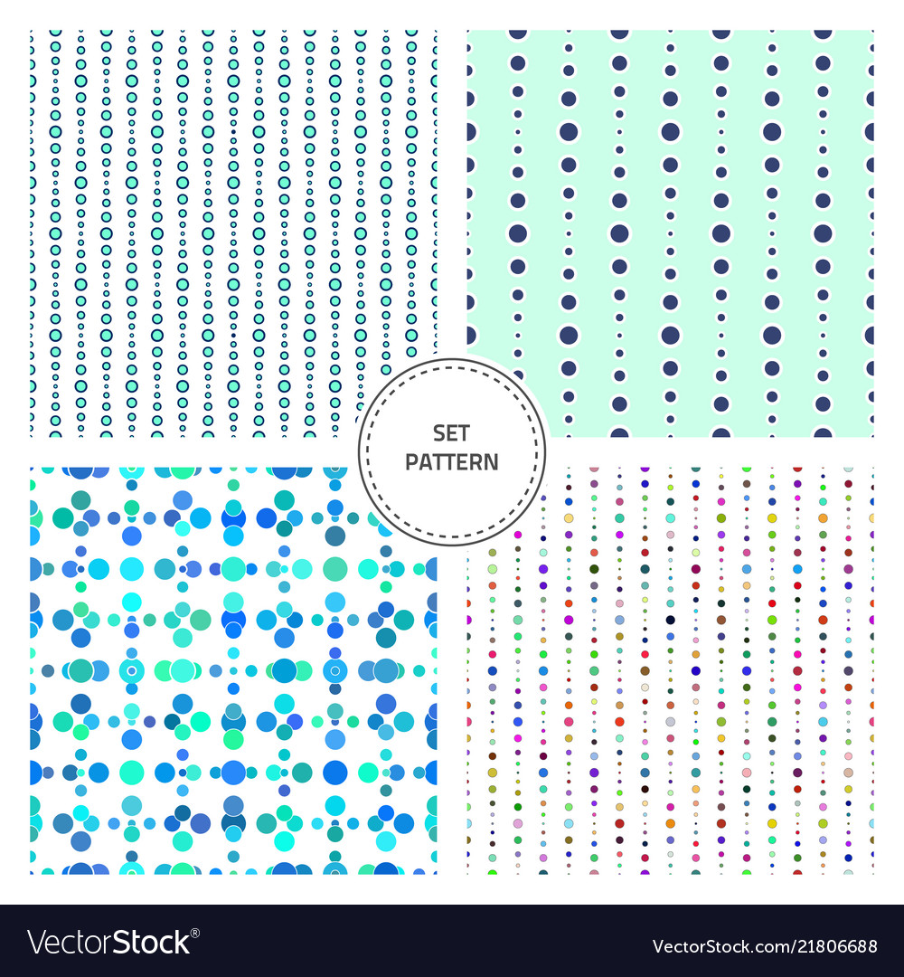 Set-pattern-five vector image Set-pattern-five