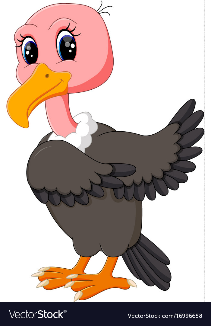 Vulture cartoon Royalty Free Vector Image - VectorStock