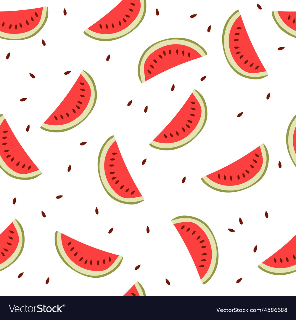 Watermelon Slice Seamless Pattern
