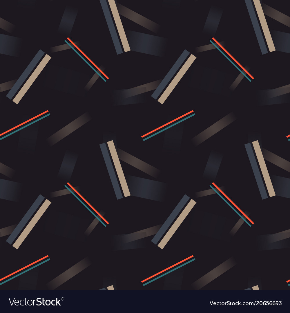 Abstract 3d lines geometric seamless pattern
