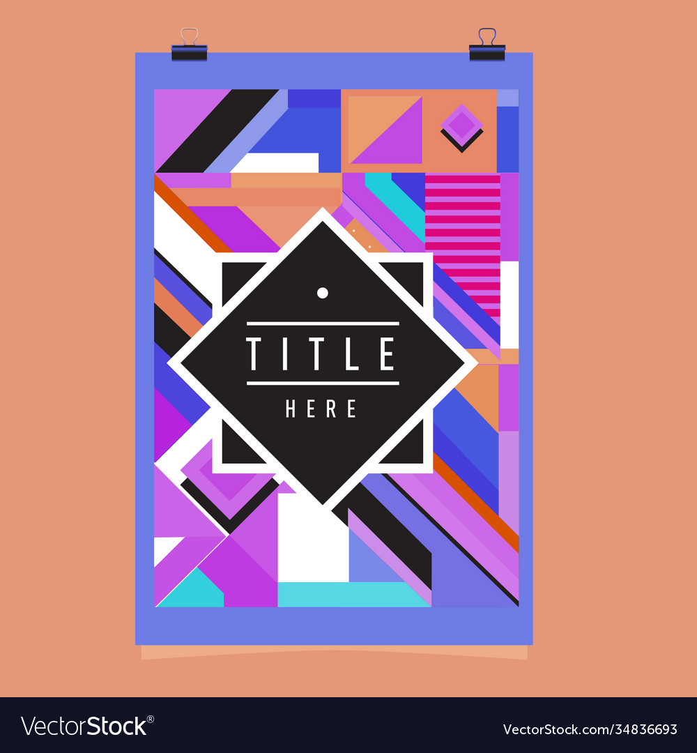 Abstract colorful geometric pattern background Vector Image Abstract colorful geometric pattern background