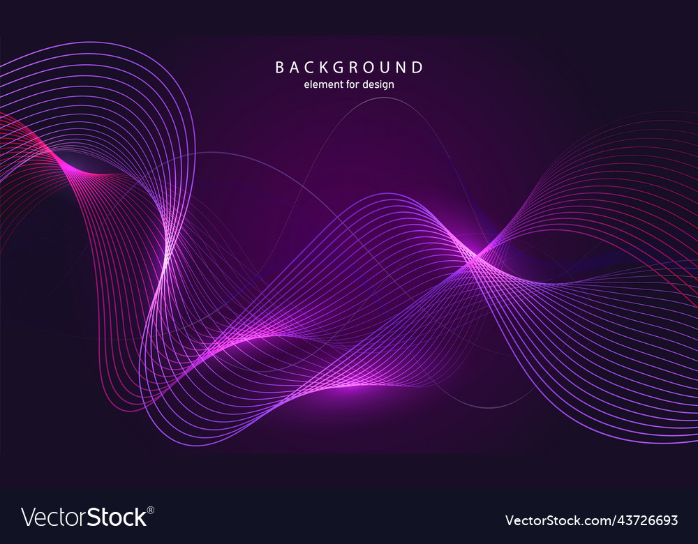 Abstract wave background element for design
