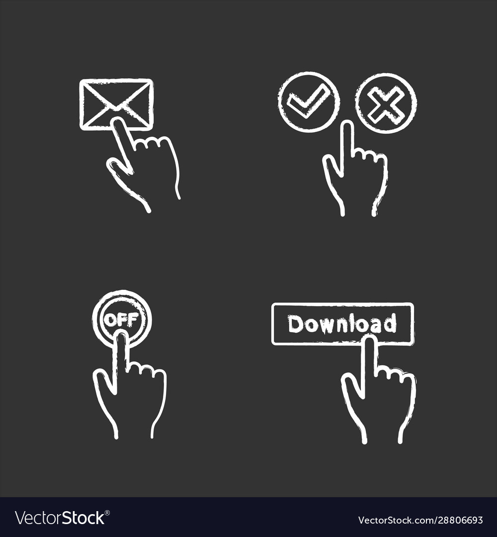 Chalk Icons: App Buttons & Signals