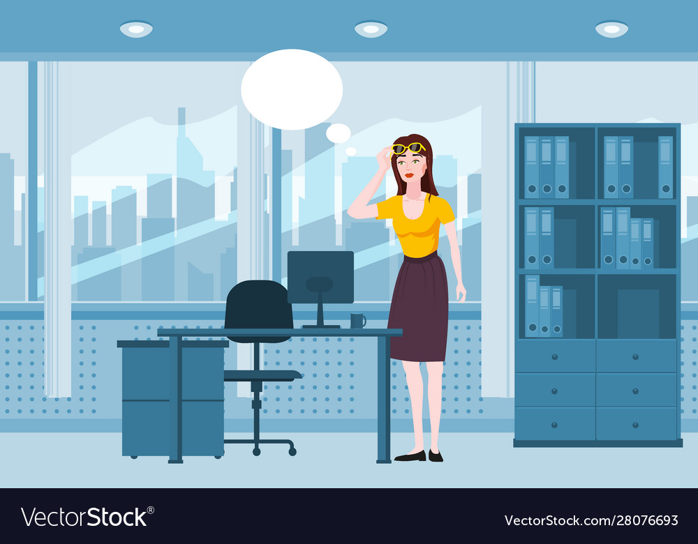 Emotion woman surprised raises glasses shocked Vector Image Emotion woman surprised raises glasses shocked