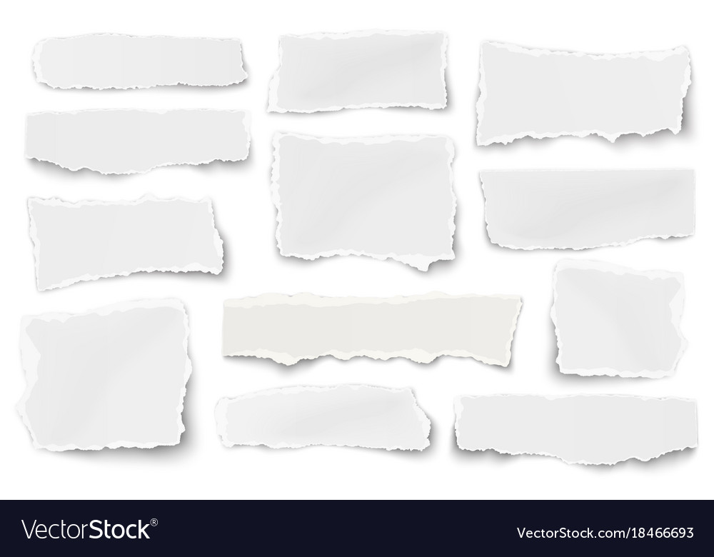 Paper Scraps and Torn Pieces