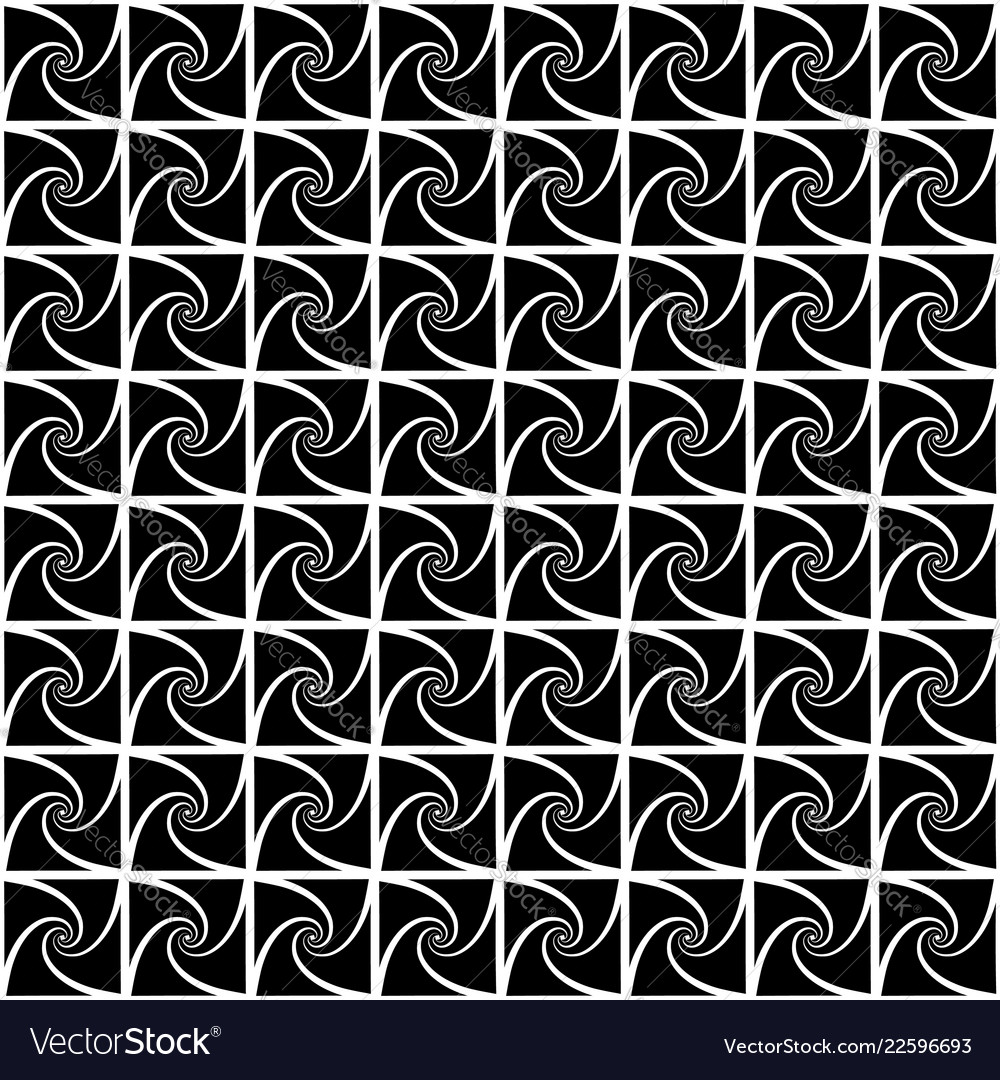 Repeatable pattern with spiral shapes art vector image Repeatable pattern with spiral shapes art