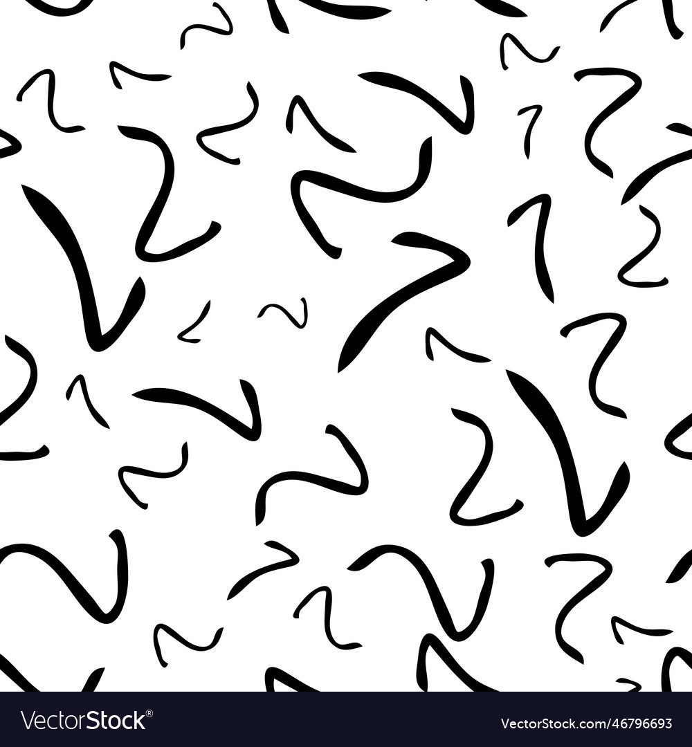 Seamless pattern with sketch squiggle Vector Image Seamless pattern with sketch squiggle